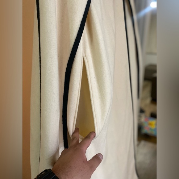 VTG Alorna Women's Wool Cape Coat O/S Neutral RARE Poncho Cocktail Party - Picture 11 of 16